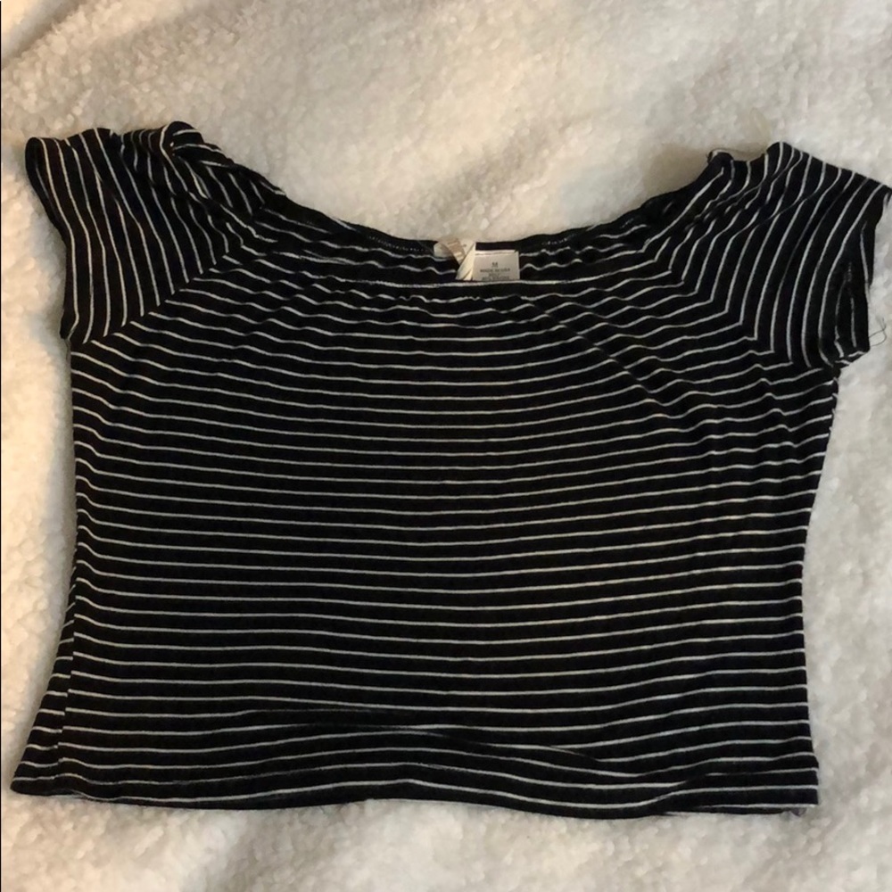 Striped crop top